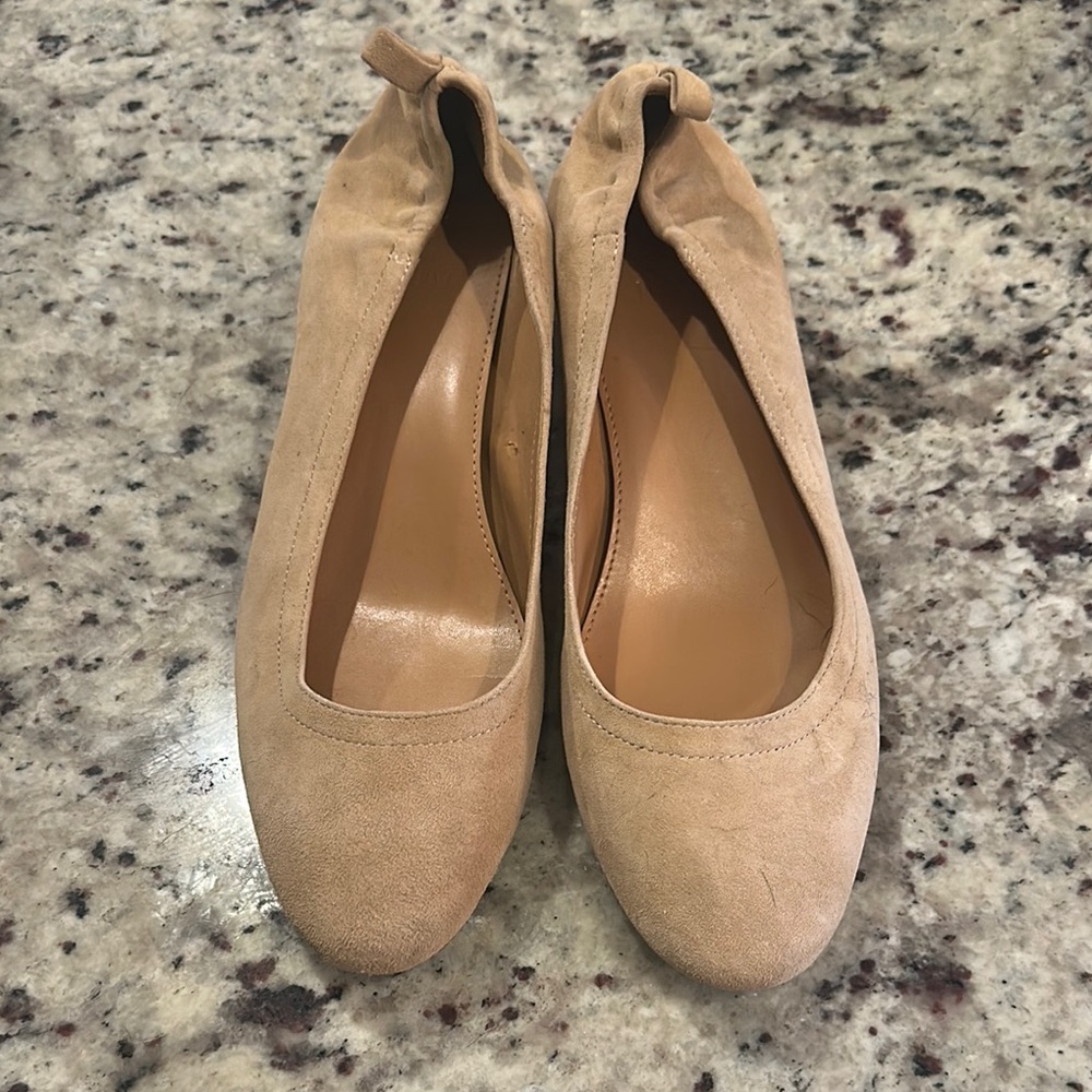 Jcrew Factory Women's Tan Suede Flats